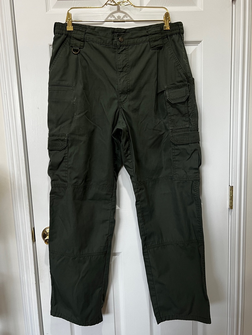 5.11 Tactical Cargo Pants Olive Green Size 36 X 31 Ripstop Multiple Pockets